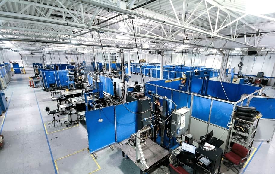 A large automotive testing and development services facility